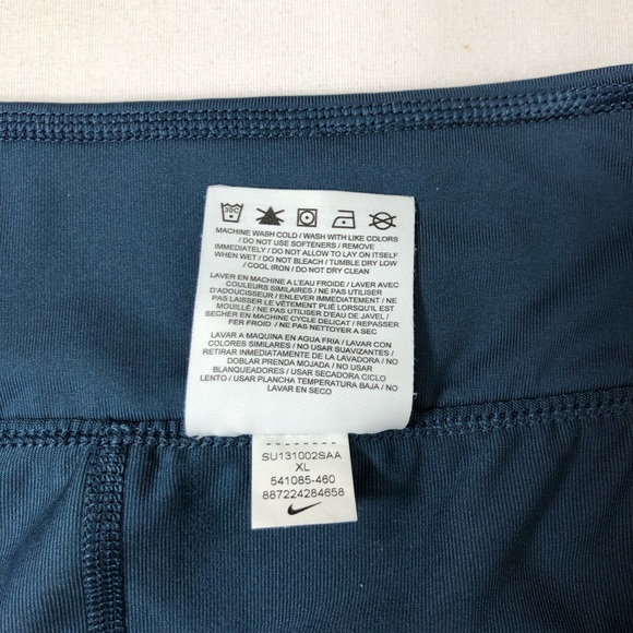 Nike Dri Fit Stretchy Blue Gray Orange Waist Band Pleated Tennis Golf Skort XL - Picture 11 of 15